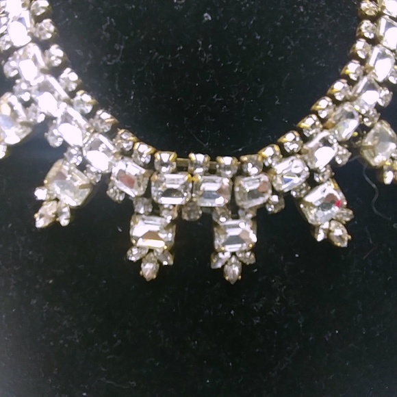 J. Crew Jewelry - J Crew Rhinestone Art Deco Style Choker Necklace